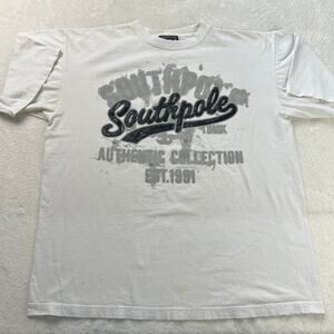 South Pole Vintage Y2K men’s T-Shirt size large raised puffy logo